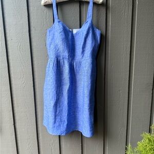 Cynthia Rowley blue linen dress, size Small